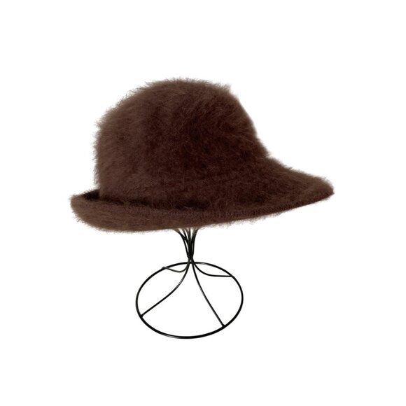 San Diego Hat Co Brown Fuzzy Angora Blend Bucket Hat Women Winter Wardrobe - Picture 5 of 9